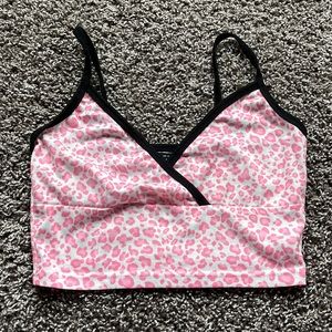 Pink Cheetah Print Tank Top